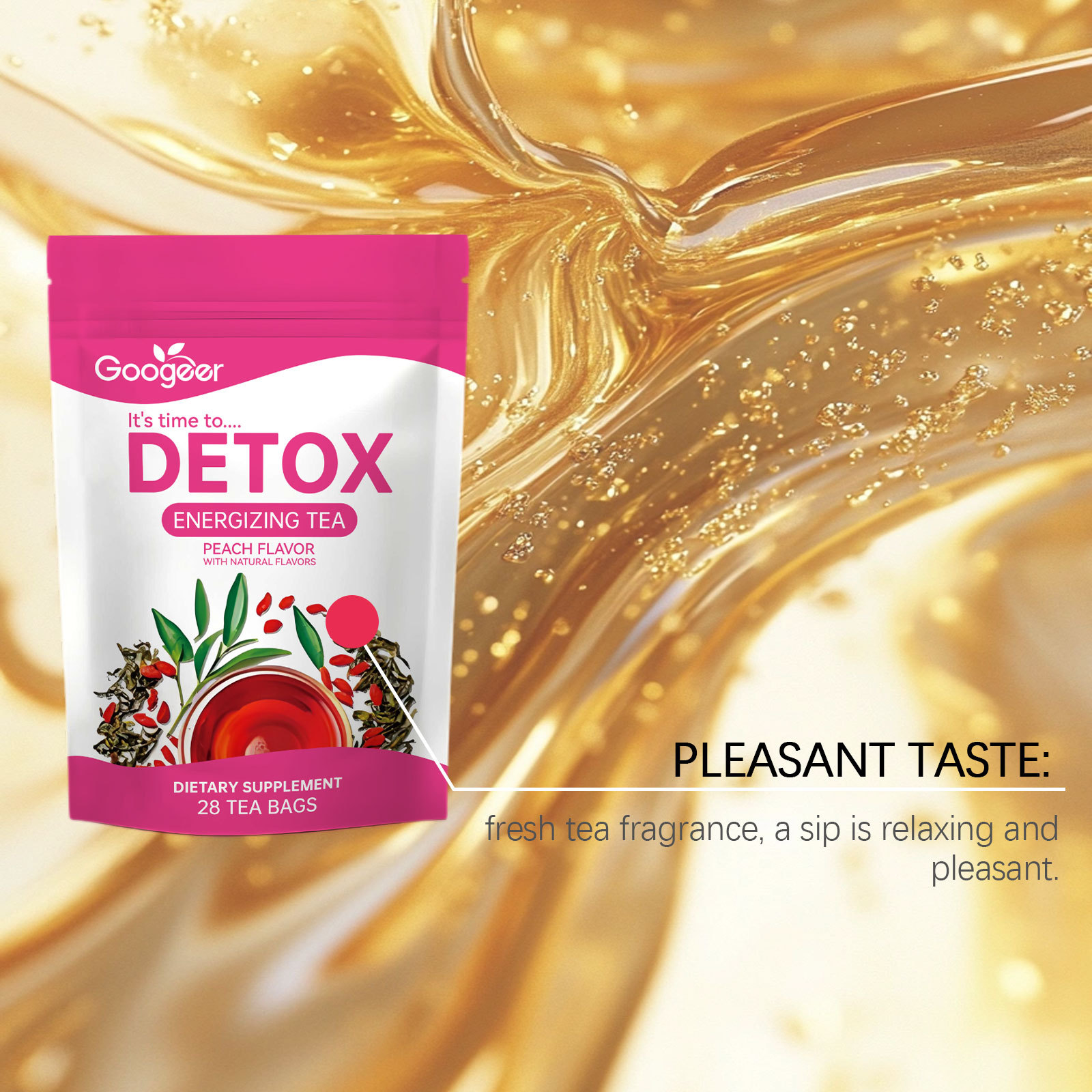 Thé détox nettoyant - Thé éner - Herbal Wellness Tea avis et prix