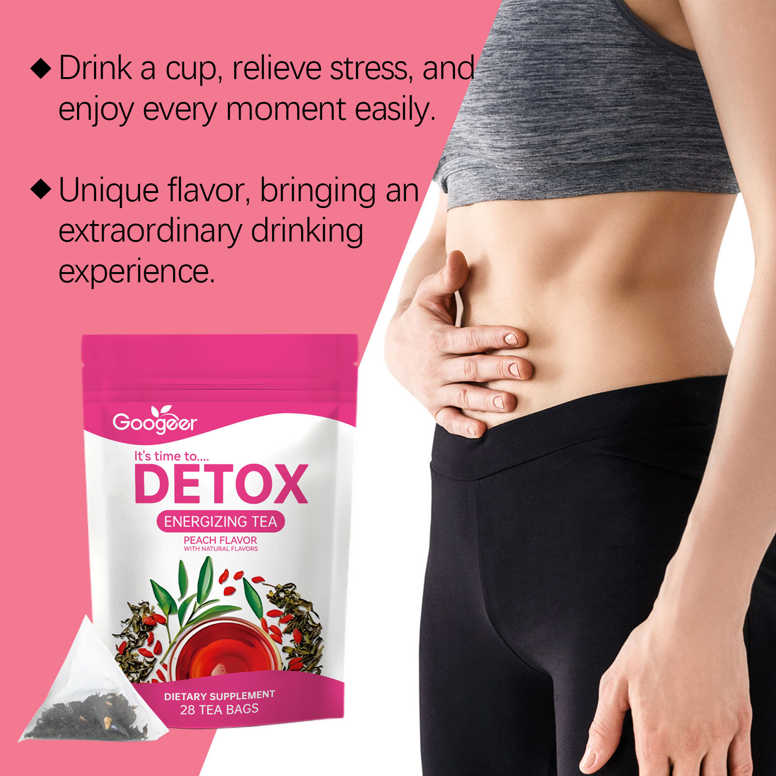 Thé détox nettoyant - Thé éner - Herbal Wellness Tea avis et prix