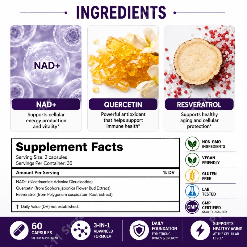 Capsules Docteat NAD+ avec Res - Wellness Quercetin avis et prix